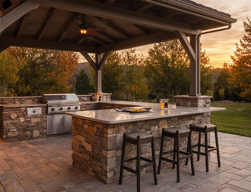 outdoor kitchen
