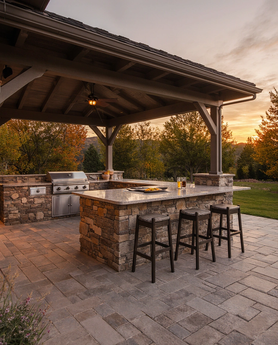 outdoor kitchen
